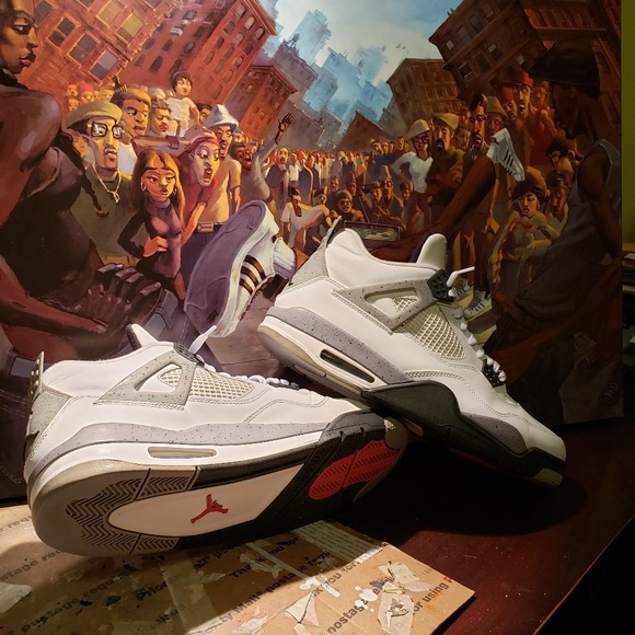 Sold...Jordan White Cement 4 - Picture 4 of 8